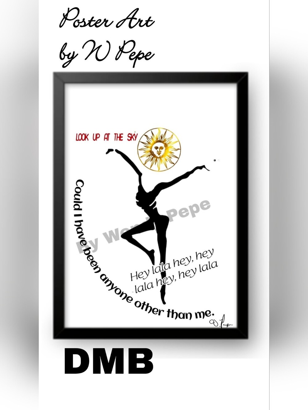 DMB' Poster Art - Art By W Pepe    8.5x11 DMB